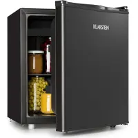 Klarstein Kühlschrank, Mini-Kühlschrank für Getränke, Kühlschrank mit Gefrierfach Klein, Kleiner Kühlschrank Lautlos, Skincare Fridge, Camping Kühlschrank, Minikühlschrank für Zimmer, Büro 0-10°C, 46L