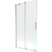 Mexen Velar Duschabtrennung 2-flügelig, verschiebbar 100 x 150 cm, transparent, Chrom - 896-100-000-01-01