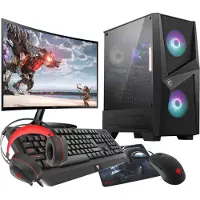 VIST Gaming PC Komplett Set Ryzen 5 3600 RTX 3050 16GB SSD 1TB W11 LCD 24''