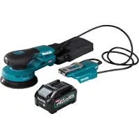 Makita BO 003 CGM1 Akku Exzenterschleifer 40 V max. 125 mm 3,0 mm Hub Brushless + 1x Akku 4,0 Ah - ohne Ladegerät