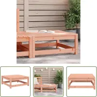 The Living Store Gartenhocker 70x70x30 cm Massivholz Douglasie