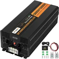 Bolt VEVOR 5000 W Reiner Sinus Wechselrichter – 24 V auf 230 V Spannungswandler, 10.000 W Spitzenleistung, leistungsstarker und praktischer Stromgenerator