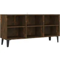 Syfax TV-Schrank mit Metallbeinen Räuchereiche 103,5x30x50 cm