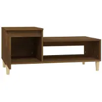 Syfax Couchtisch Braun Eichen-Optik 100x50x45 cm Holzwerkstoff
