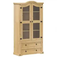 Syfax Vitrine Corona 99x43x187 cm Massivholz Kiefer