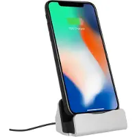 Avizar , Ladestation mit Lightning-Anschluss für Apple iPhone, Silber