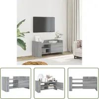The Living Store TV-Schrank Grau Sonoma 80x35x40 cm Holzwerkstoff