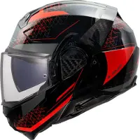 LS2 Helmets Reversibler Modularer Helm LS2 FF910 ADVANT II Astral Glänzend Rot größe L