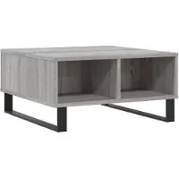 Syfax Couchtisch Grau Sonoma 60x60x30 cm Holzwerkstoff