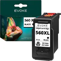 Evoke Patrone für Canon PG 560 XL ️️ PIXMA TS5351a TS5350a TS7450a TS5351 TS5352a TS5350 ️
