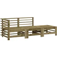 Sonstiges 3-tlg. Garten-Lounge-Set Kiefernholz Imprägniert