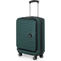 Hauptstadtkoffer Mitte - Bordkoffer für Handpäckbestimmungen 55x40x20 cm Handgepäck Laptop-Fach, Business Flugzeug-Trolley, Laptopkoffer erweiterbar, TSA ,Waldgrün