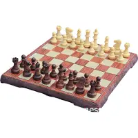 Speed unlimited enegy drink Magnetisches Schachspiel - Kunststoff mit Holzoptik - Faltbar mit Verschluss - 45mm King