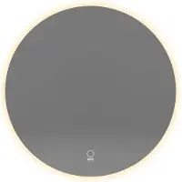 HOME DELUXE - LED-Spiegel SILA - 60 cm - Rund - 3 verschiedene Lichtfarben - Antibeschlagssystem - 38 Watt Gesamtleistung I Wandspiegel Badspiegel Badezimmerspiegel