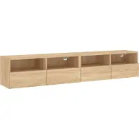 Syfax TV-Wandschränke 2 Stk. Sonoma-Eiche 80x30x30 cm Holzwerkstoff