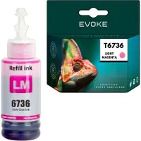 Evoke Patrone für Epson T6736 T6736LM ️️ ECOTANK L800 L805 L810 L850 L1800 ️