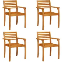Syfax Gartenstühle 4 Stk. 59x55x85 cm Massivholz Akazie