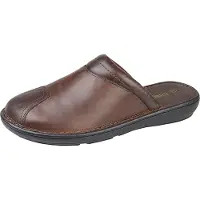 Roamers - Herren Clogs, Leder DF2138 (45,5 EU) (Braun)