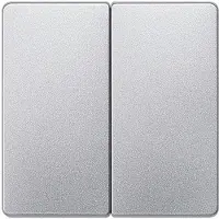 Siemens i-sys alu.met. Wippe 2-fach neutral, Aluminium, Kunststoff, Glänzend, IP20, 22 g, 40 mm