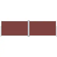 Syfax Seitenmarkise Ausziehbar Braun 180x600 cm