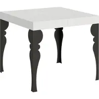Itamoby Ausziehbarer Tisch 90x90/246 cm Paxon White Ash Anthrazit Gestell