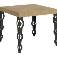 Itamoby Ausziehbarer Tisch 90x90/246 cm Gestell Karamay Eiche Natur Anthrazit