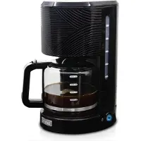 Briebe CM1171BLK, Filterkaffeemaschine, 1,25 l, Gemahlener Kaffee, 1020 W, Schwarz