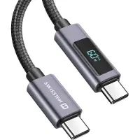 Swissten , USB-C auf USB-C Kabel 3A 60W PD 1 m, Schwarz