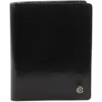 Esquire Leder Geldbörse Toscana Leather Wallet Black schwarz