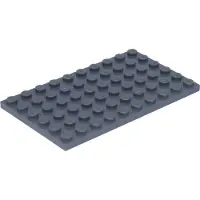 LEGO 10 Stück Bauplatten, 6x10, Dunkelgrau