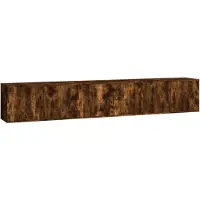 Syfax TV-Wandschränke 3 Stk. Räuchereiche 80x34,5x40 cm