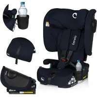 Lionelo Kindersitz Nelly i-Size 76-150 cm Neigungsverstellung der Rückenlehne (4 Stufen), Montage: ISOFIX und Top-Tether-Gurt - Blau