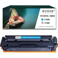 Evoke Toner für HP / Canon CF541X / CRG054C-CF541X/CRG054C CF541X / CRG054C Blau (cyan) | Ersatz für Color LaserJet Pro M254nw M280nw M281fw