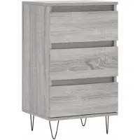 Syfax Sideboard Grau Sonoma 40x35x70 cm Holzwerkstoff