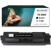 Evoke Toner für Kyocera TK580K-TK580B TK580K Schwarz (black) | Ersatz für P6021 P6021cdn FS-C5150 FS-C5150DN