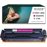 Evoke Toner für HP / Canon CF543X / CRG054M-CF543X/CRG054M CF543X / CRG054M Rot (magenta) | Ersatz für Color LaserJet Pro M254nw M280nw M281fw