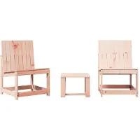 Syfax 3-tlg. Garten-Lounge-Set Massivholz Douglasie