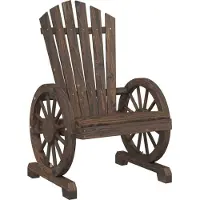 Syfax Adirondack-Gartenstuhl Massivholz Tanne