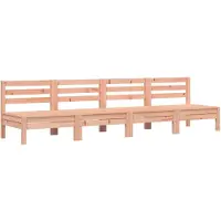 Syfax Gartensofas ohne Armlehnen 4 Stk. Massivholz Douglasie