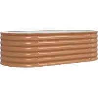 Syfax Hochbeet Braun 160 x 80 x 44 cm Stahl