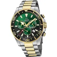 Jaguar Herren Uhr Chronograph Elegant Luxus Edelstahl Executive silber gold D2UJ862/5