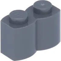 LEGO 1x2 Pallisade - 100 Stück Dunkelgrau