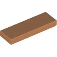 LEGO 1x3 Fliesen 63864 - 100 Stück Mittleres Nougat