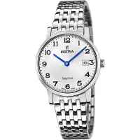Festina Swiss Damen Edelstahl Armbanduhr silber D2UF20019/4