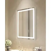 StarTech.com LED Badezimmerspiegel Kosmetikspiegel - 3 Farben, Wandmontage, 50x70cm - Hochwertiger Leuchtspiegel für Bad und Kosmetik