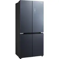 Midea MDRM706BIE70, Freistehend, French door, Blau, 4 Tür(en), Touchsteuerung, LED