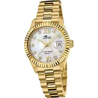 Lotus Damen Uhr Elegant Edelstahl Armbanduhr Classic gold D2UL18932/1