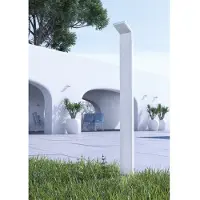 Beneito Faure - Moderne LED-Pollerleuchte für den Außenbereich IP54 9W 60CM Weiß CCT 2200K/2700K/3000K An/Aus