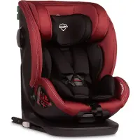 Caretero Securo, Reboarder 360 Drehbar Isofix, 2in1 Kindersitz Auto, Burgunderrot