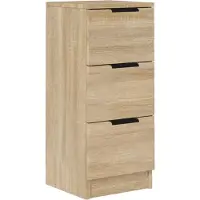 Syfax Sideboard Sonoma-Eiche 30x30x70 cm Holzwerkstoff